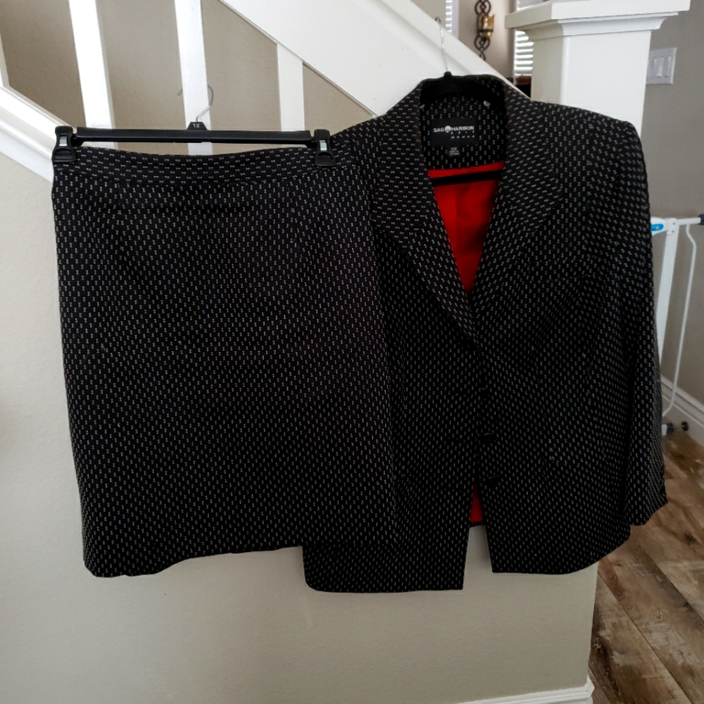 Black woman skirt suit